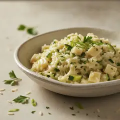 Risotto zucchine e scamorza