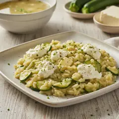 Risotto zucchine e stracchino