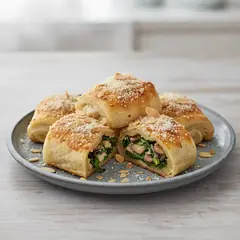 Rolls con Grana Padano e verdure