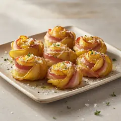 Rose di patate e bacon