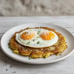 Rosti di carciofi e uova al tegamino