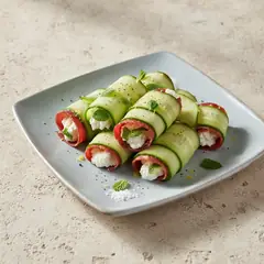 Rotolini di cetrioli
