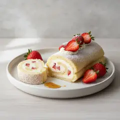 Rotolo di Pavesini alle fragole
