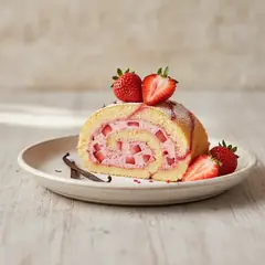 Rotolo vaniglia e fragole