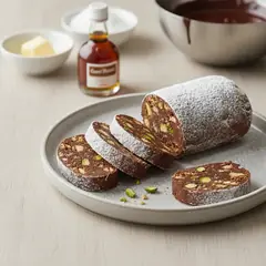 Salame di cioccolato senza uova