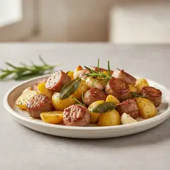 Salsiccia e patate al forno