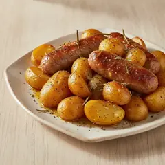 Salsiccia e patate alla birra
