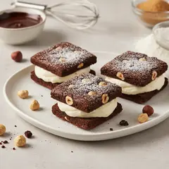 Sandwich di brownies al cioccolato