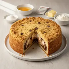 Sbriciolata al cappuccino e cioccolato