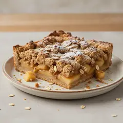 Sbriciolata di mele con fiocchi d'avena