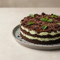 Sbriciolata senza cottura menta e cioccolato