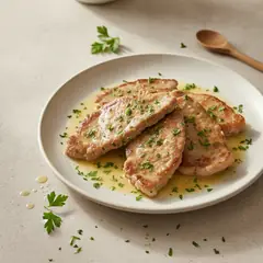Scaloppine al vino bianco e prezzemolo