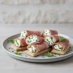 Schiacciate con involtini di San Daniele