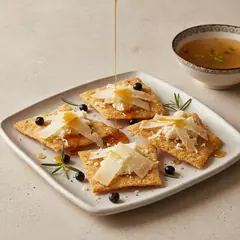 Schiacciate con pecorino sardo e miele