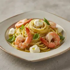 Scialatielli al limone con bufala e mazzancolle