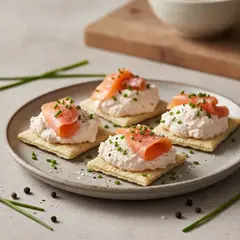 Sfoglie classiche con quark e salmone