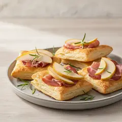 Sfoglie classiche con pere e speck
