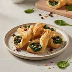 Sfoglie classiche con spinaci uvetta e pinoli