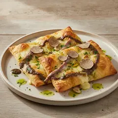 Sfoglie con Caciocavallo e tartufo