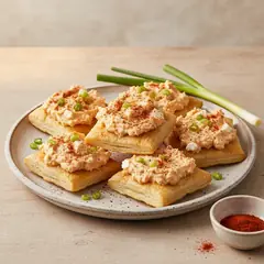 Sfoglie con crema obatzda e paprika