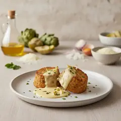 Sformatini di carciofi con salsa al Parmigiano