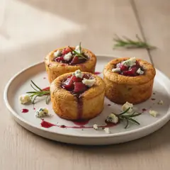 Sformatini di pane guttiau al vino rosso e mele