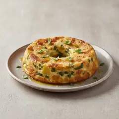 Sformato di fagiolini, patate e stracchino