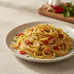 Spaghetti aglio, olio e peperoncino facili