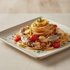 Spaghetti al granchio blu