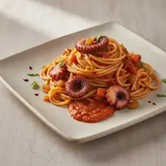 Spaghetti al sugo di polpo