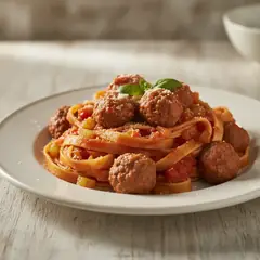 Spaghetti alla chitarra con le pallottine