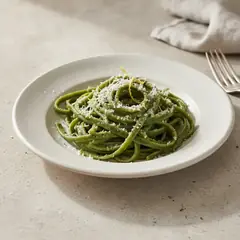 Spaghetti alla chitarra verdi con cacio e pepe