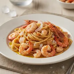 Spaghetti con gli scampi