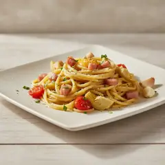 Spaghetti risottati con carciofi e pancetta