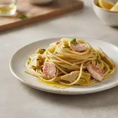 Spaghetti scorfano e carciofi