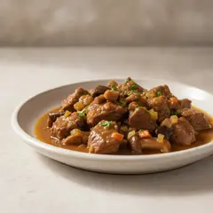 Spezzatino di vitello coi funghi