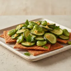 Spianatine con fave e zucchine trifolate