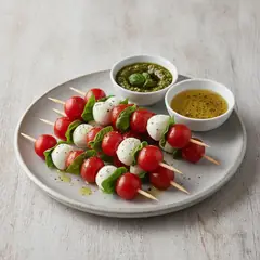 Spiedini di pomodorini e mozzarelline