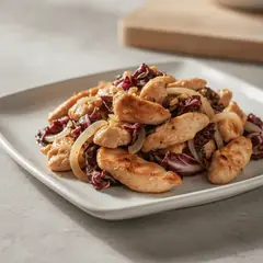 Straccetti di pollo al radicchio
