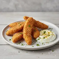 Straccetti di pollo fritto allo yogurt