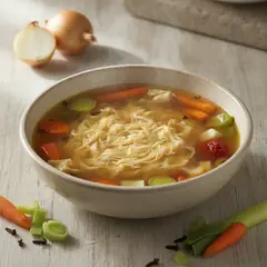Stracciatella in brodo vegetale