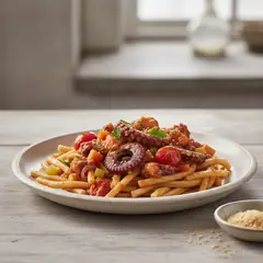 Strozzapreti al sugo di polpo