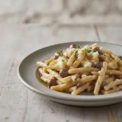 Strozzapreti funghi e gorgonzola