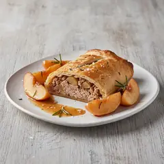 Strudel di maiale con mele al marsala