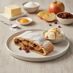 Strudel di mele con pasta frolla