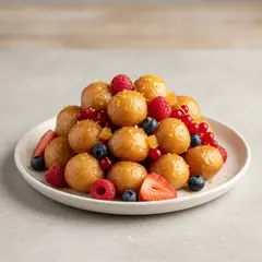 Struffoli ai frutti rossi