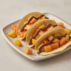Tacos con mango, papaya e Nutella®