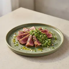Tagliata di tonno con pesto di menta