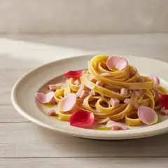 Tagliatelle ai petali di rosa