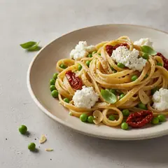Tagliatelle piselli e ricotta